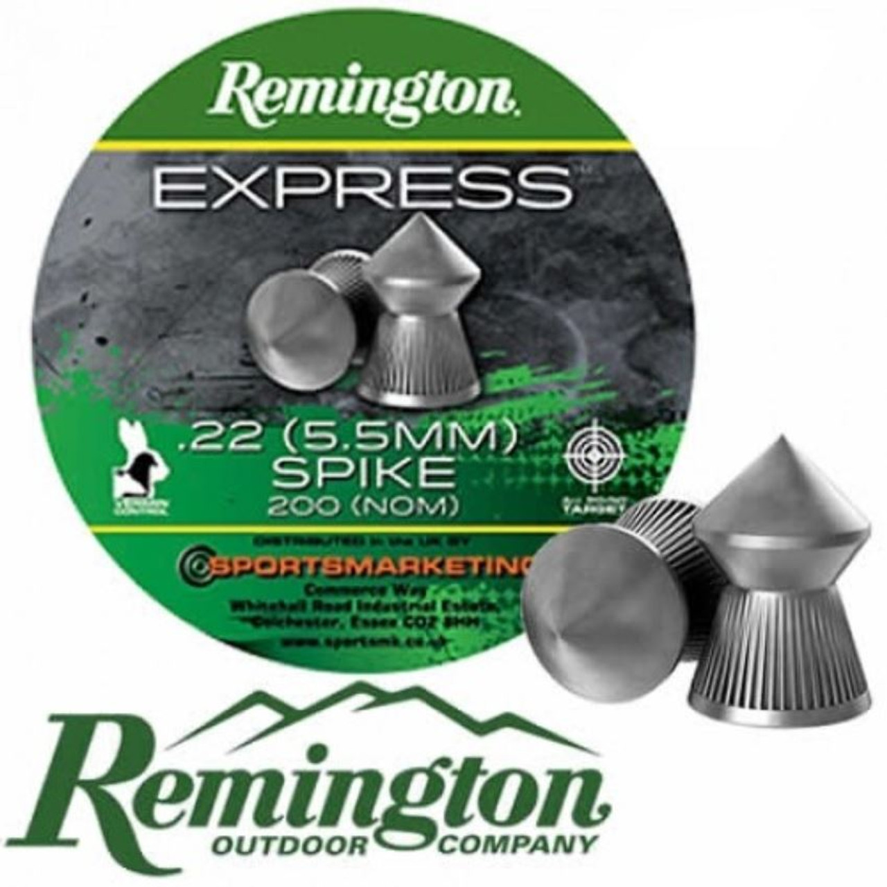 Remington Express Spike Flat Pellets 200 .22 (5.5mm) Target