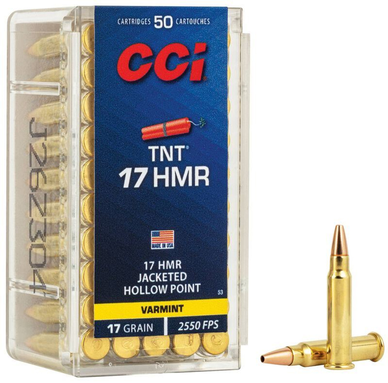 CCi TNT Hollow Point .17 HMR 17gr 50 Rounds