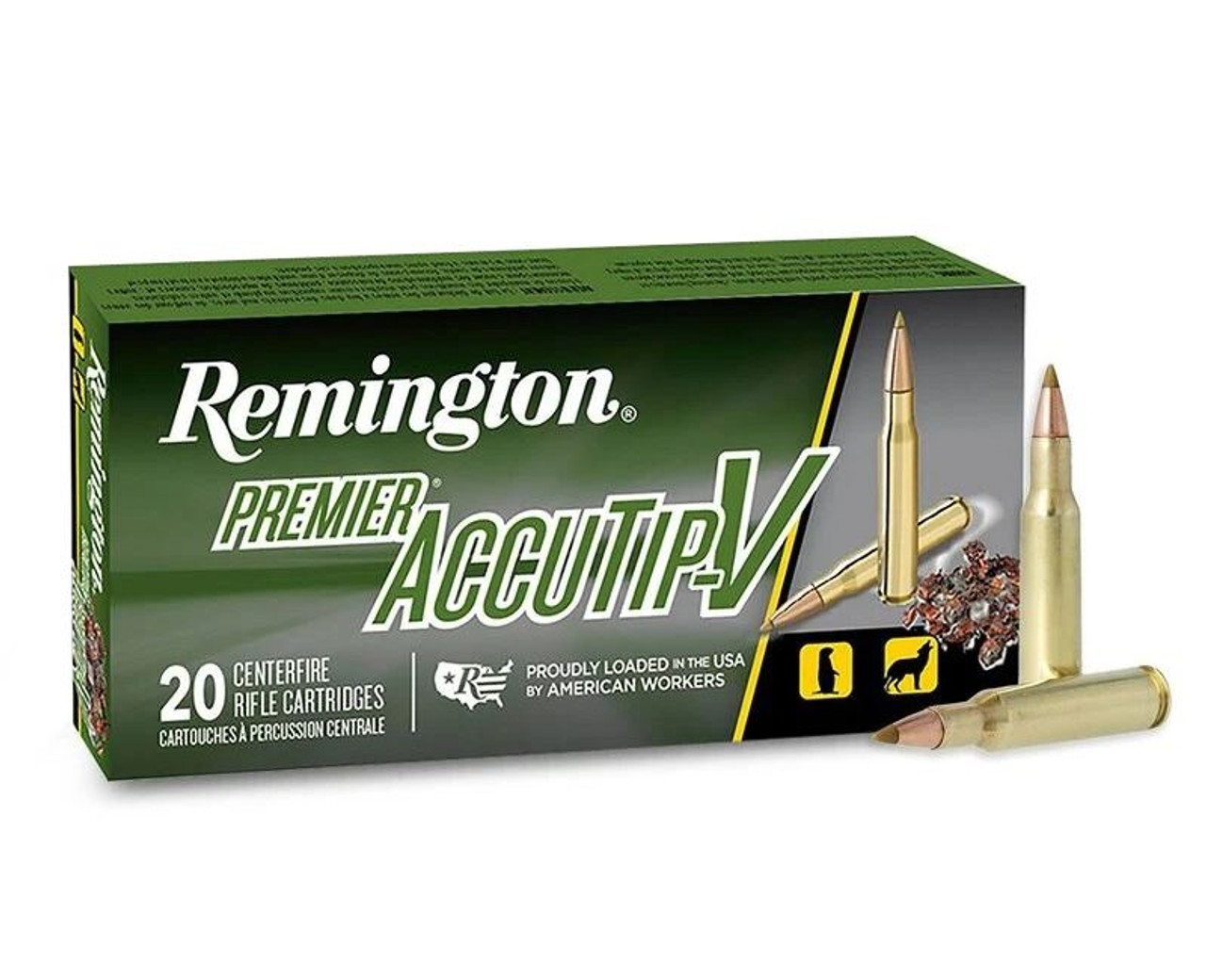 Remington Premier Accutip-V 50gr .222 REM 20 rounds Remington Premier Accutip-V 50gr .222 REM 20 rounds