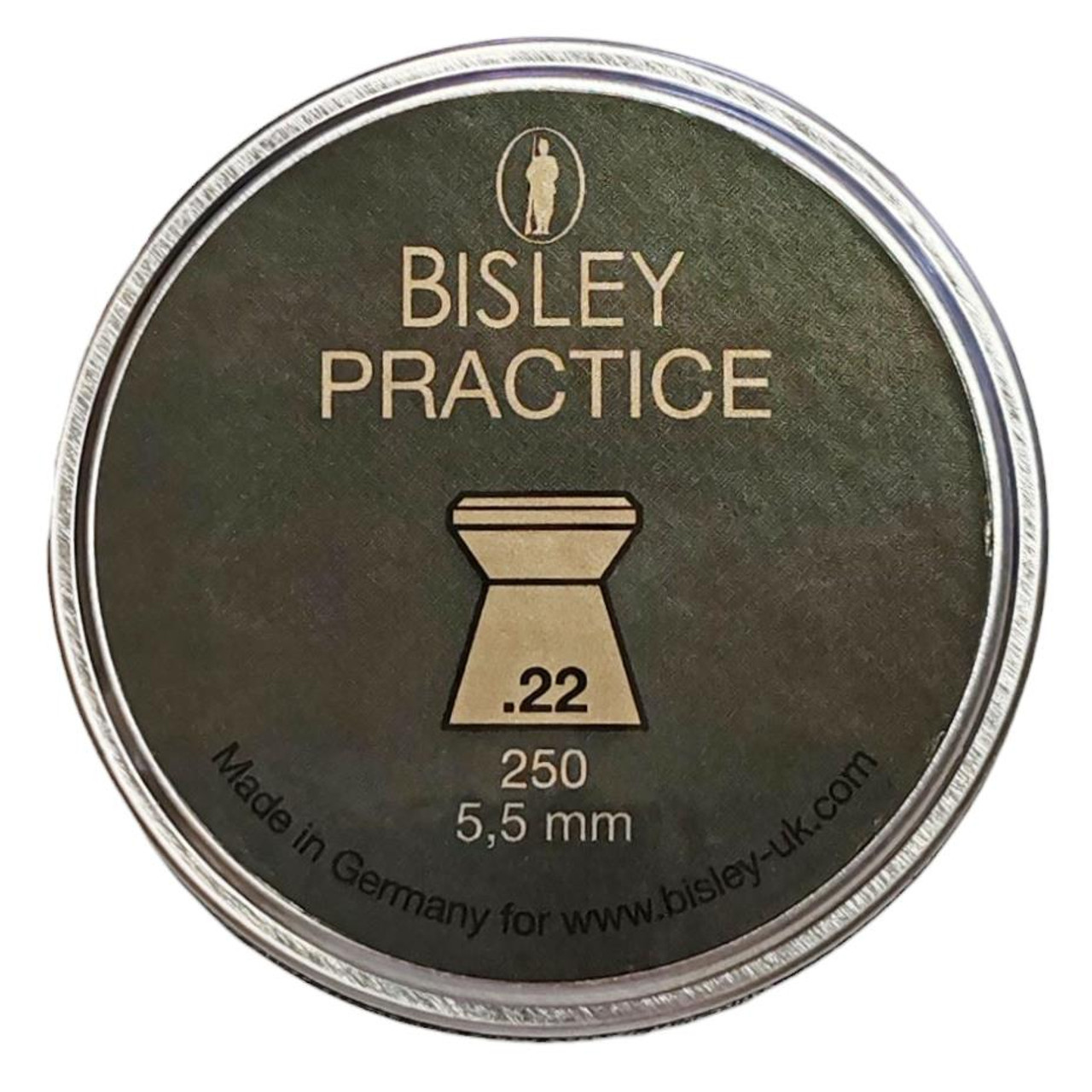 Bisley Practice Pellets .22 13.73gr Airgun Pellets Tin of 250