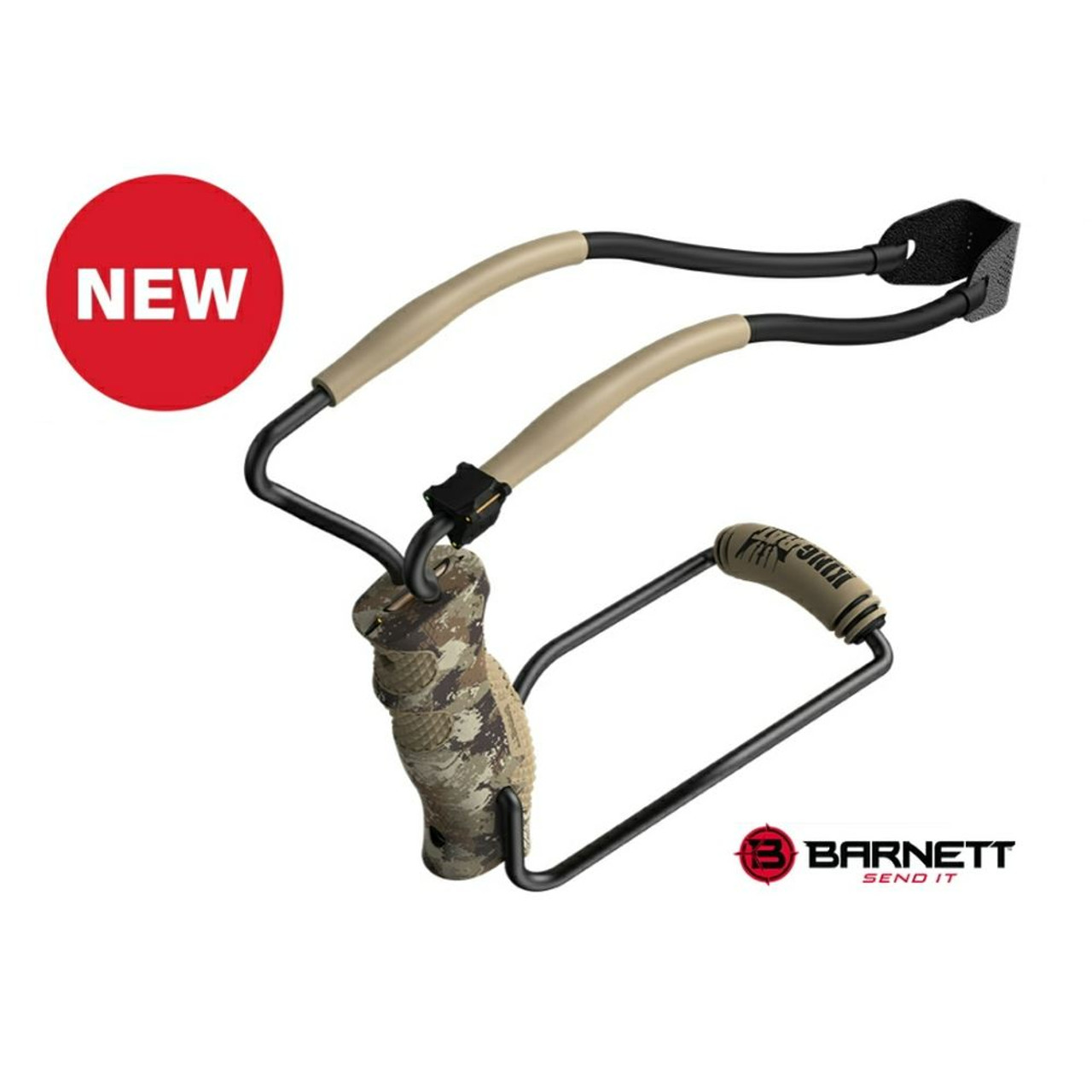 Barnett Black Widow Hunter Slingshot King Rat 200fps Fold away wrist support