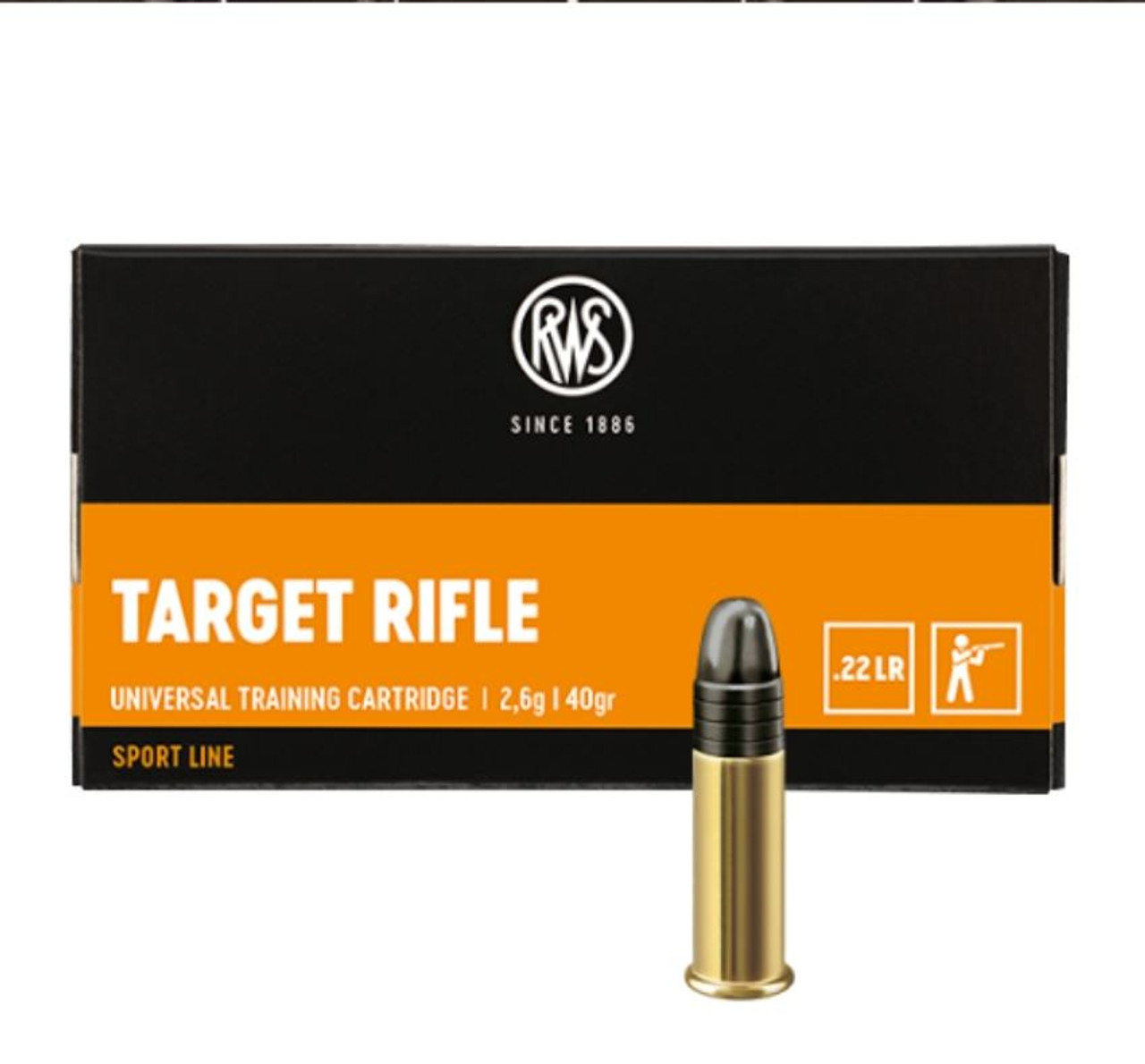 RWS Target Rifle Rimfire 40gr .22 LR 50 Rounds