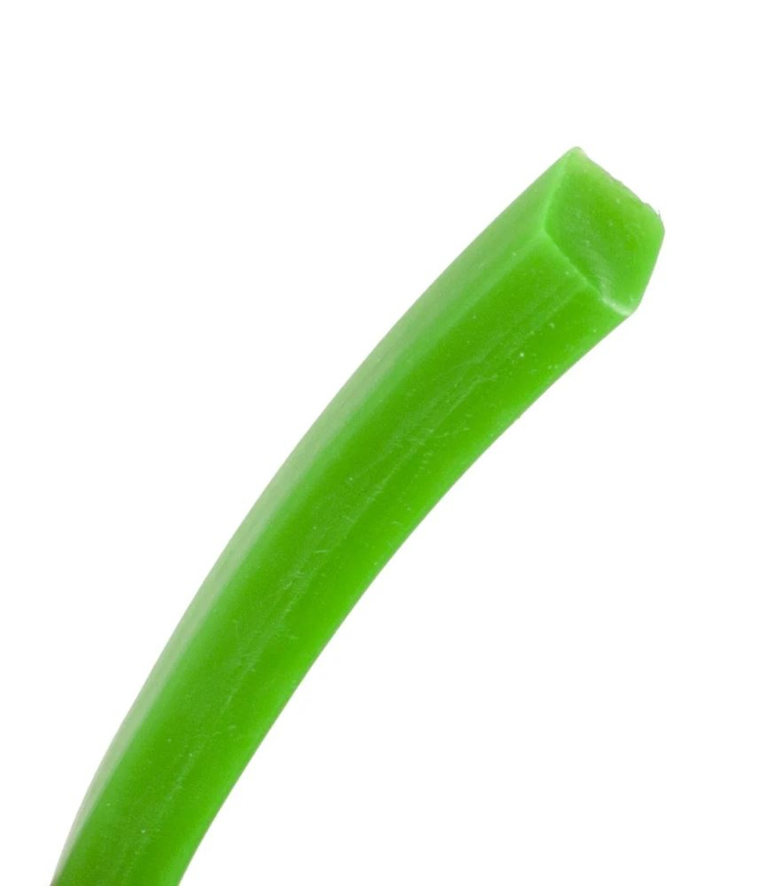 Slingshot 5.5 x 5.5mm Green Rubber per 1m length