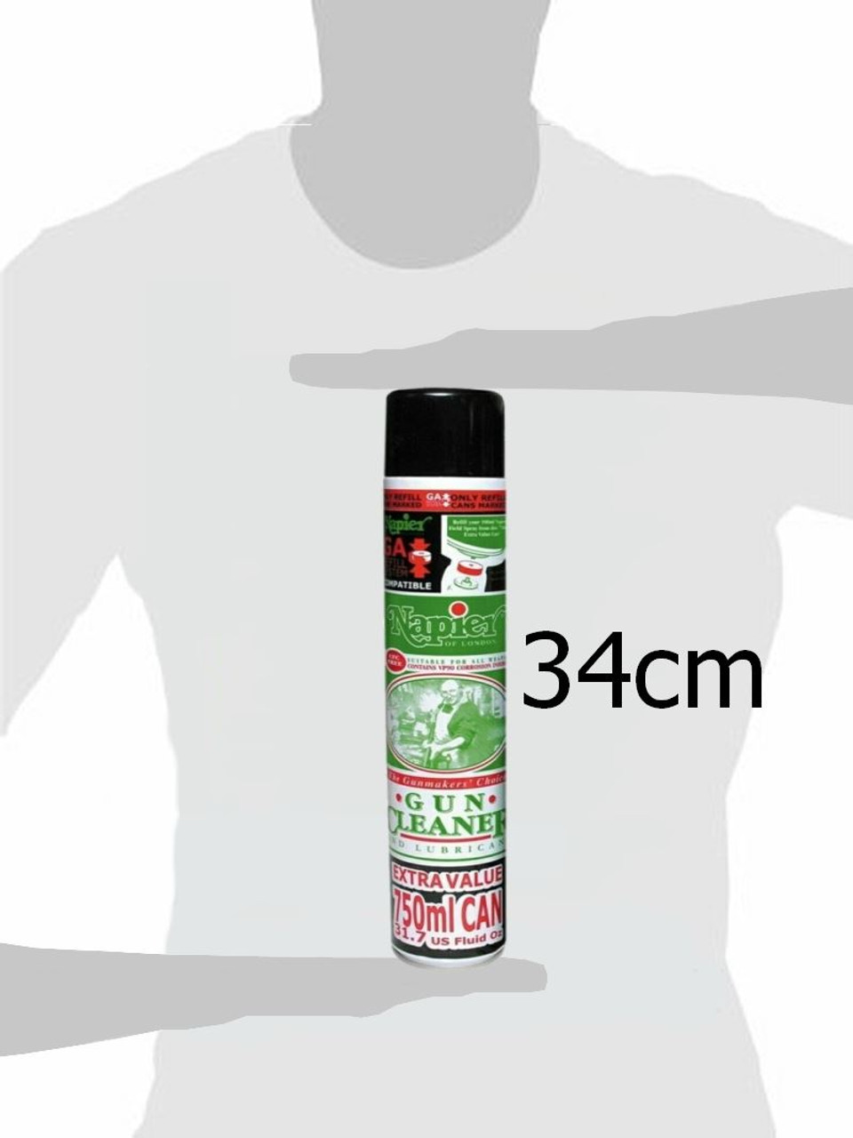 Napier Gun Cleaner Lubricant Aerosol 750ml Gun Oil