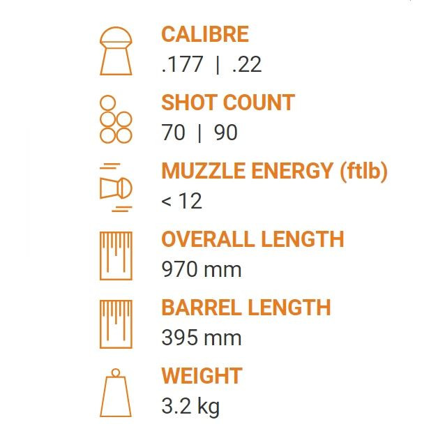 Air Arms S510 Carbine PCP Beech Stock Sub-12ft .22