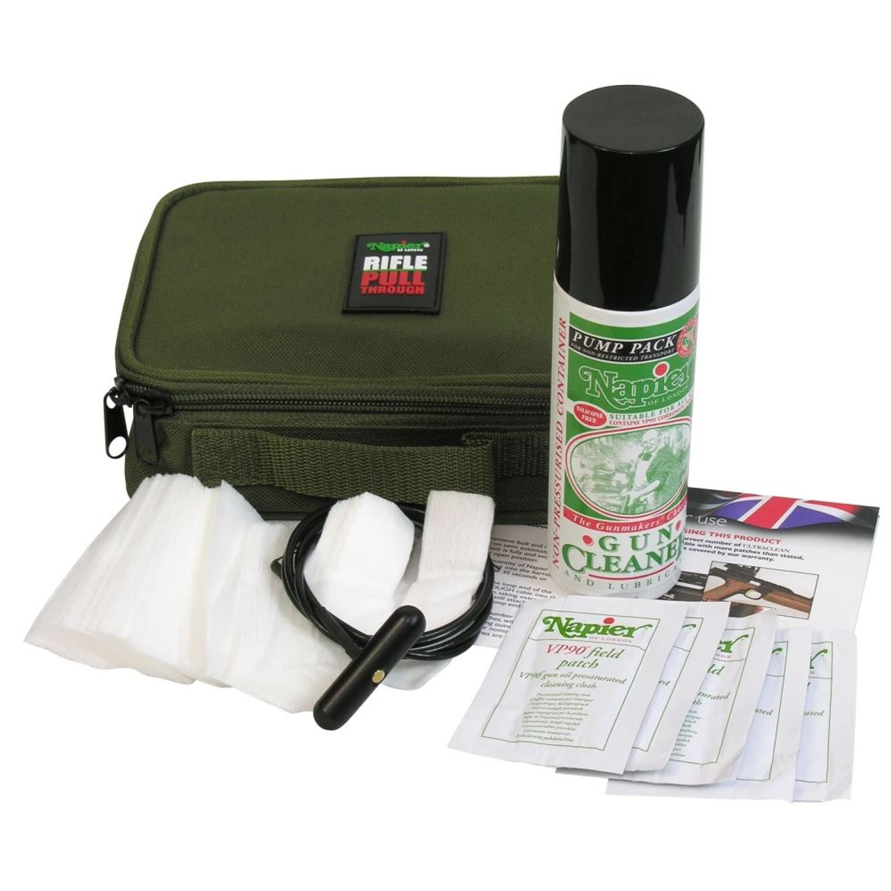 Napier Power Rifle Pull Through Cleaning Kit for .17HMR and above
