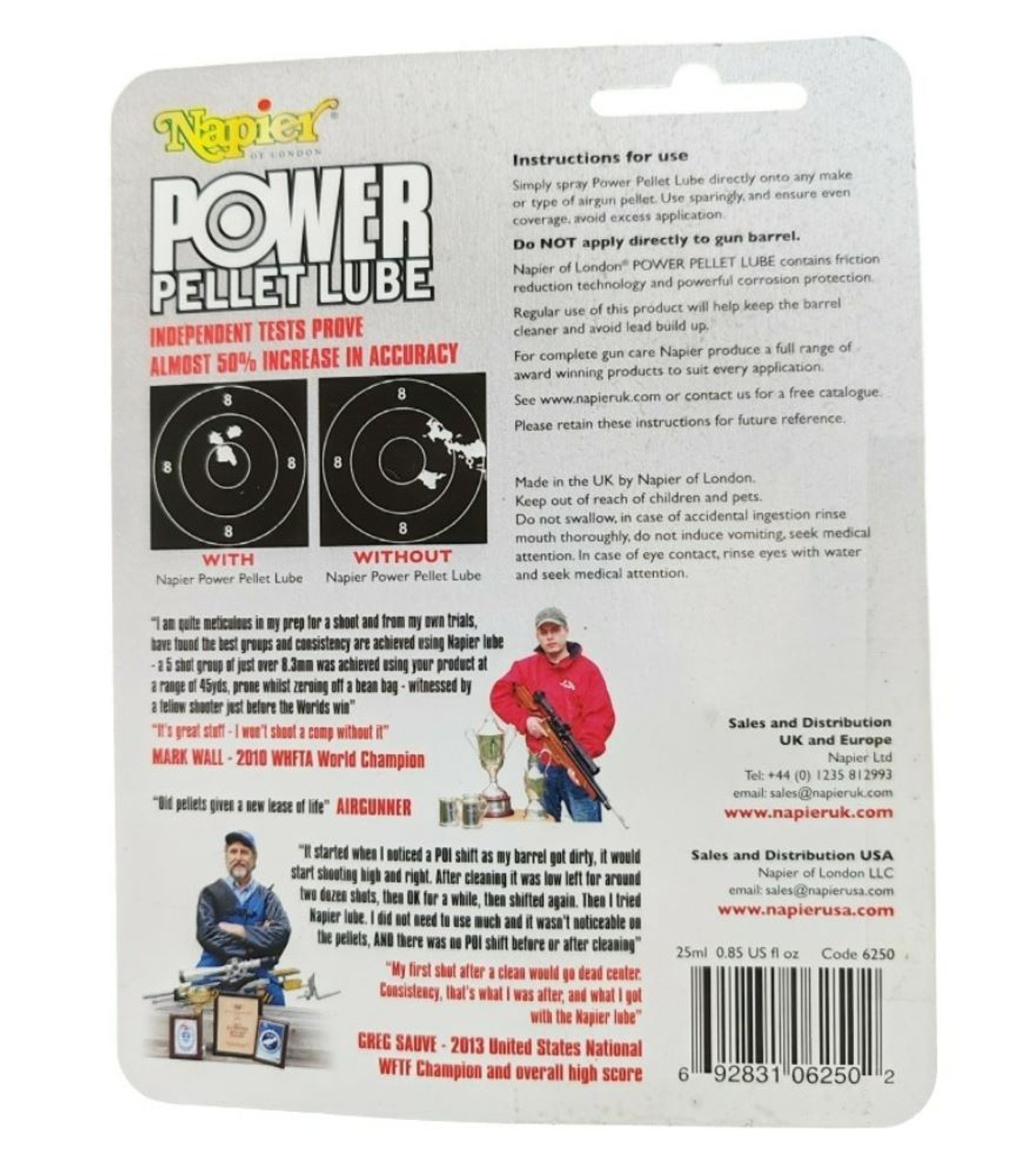 Napier Power Pellet Lube Eco Spray 25ml