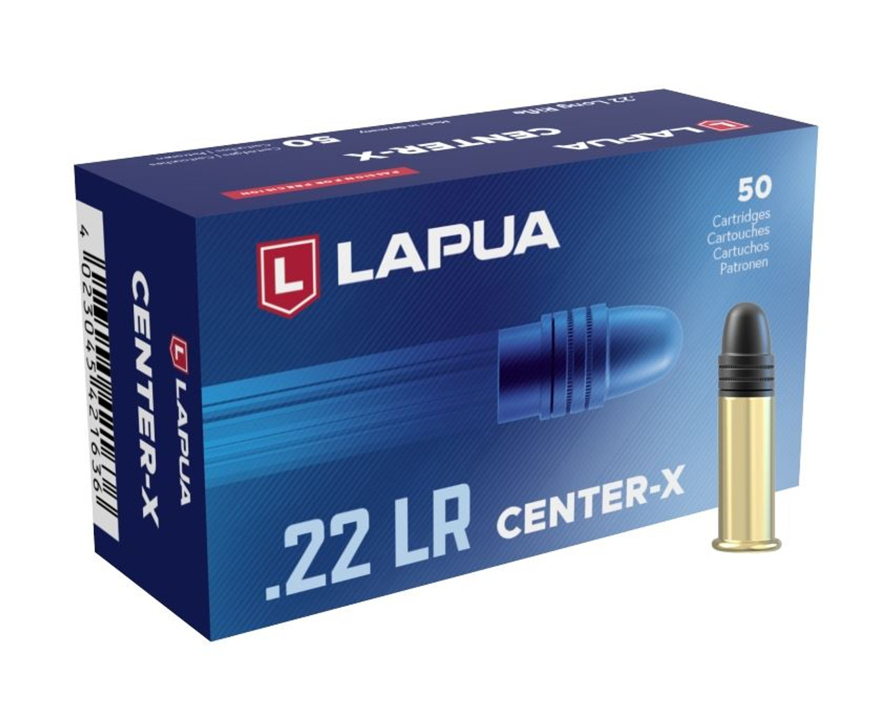 Lapua Center-X .22 LR ammunition 40gr Box of 50