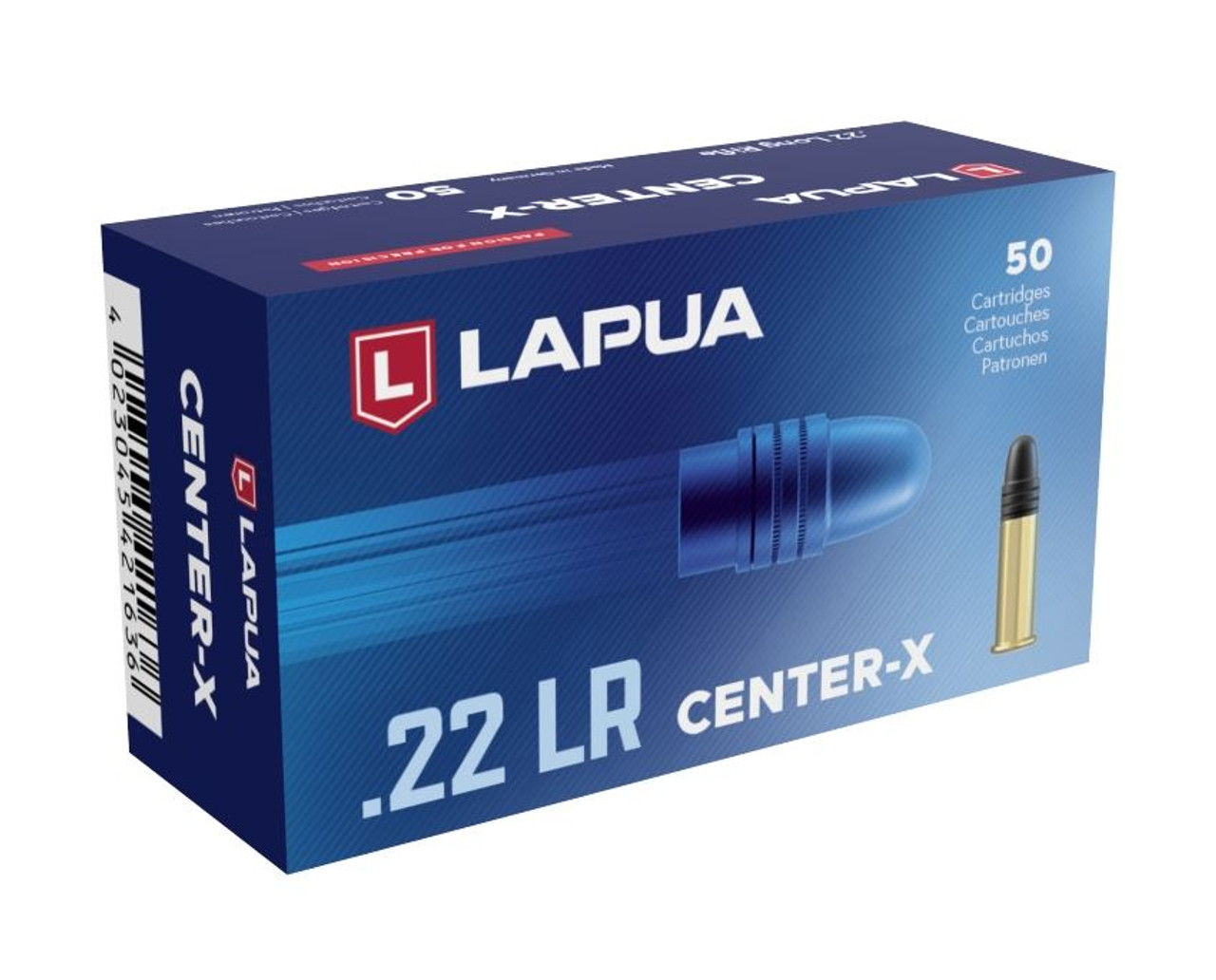 Lapua Center-X .22 LR ammunition 40gr Box of 50