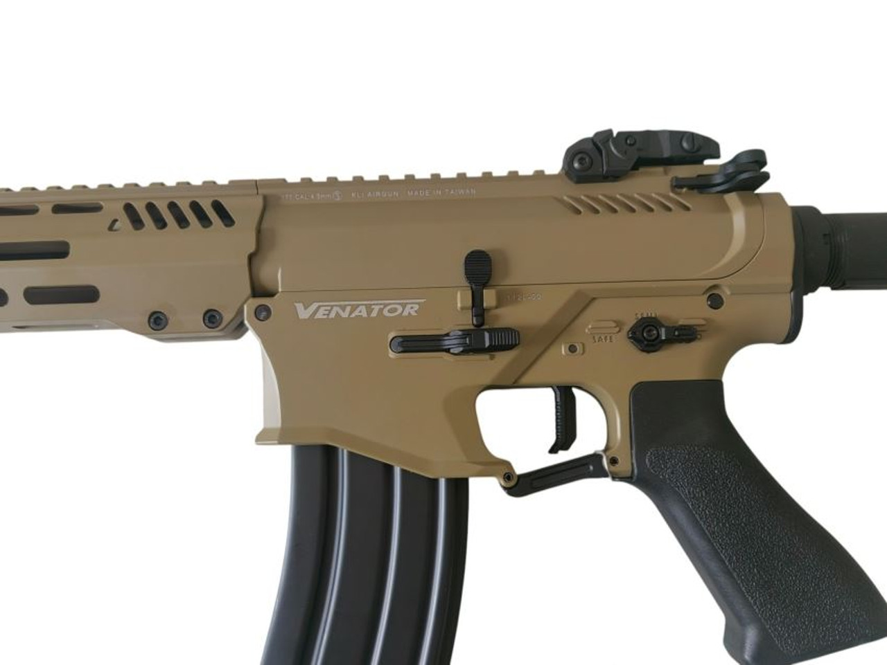 KLI Venator MKII AEG Electric 4.5mm BB .177 Airgun Tan