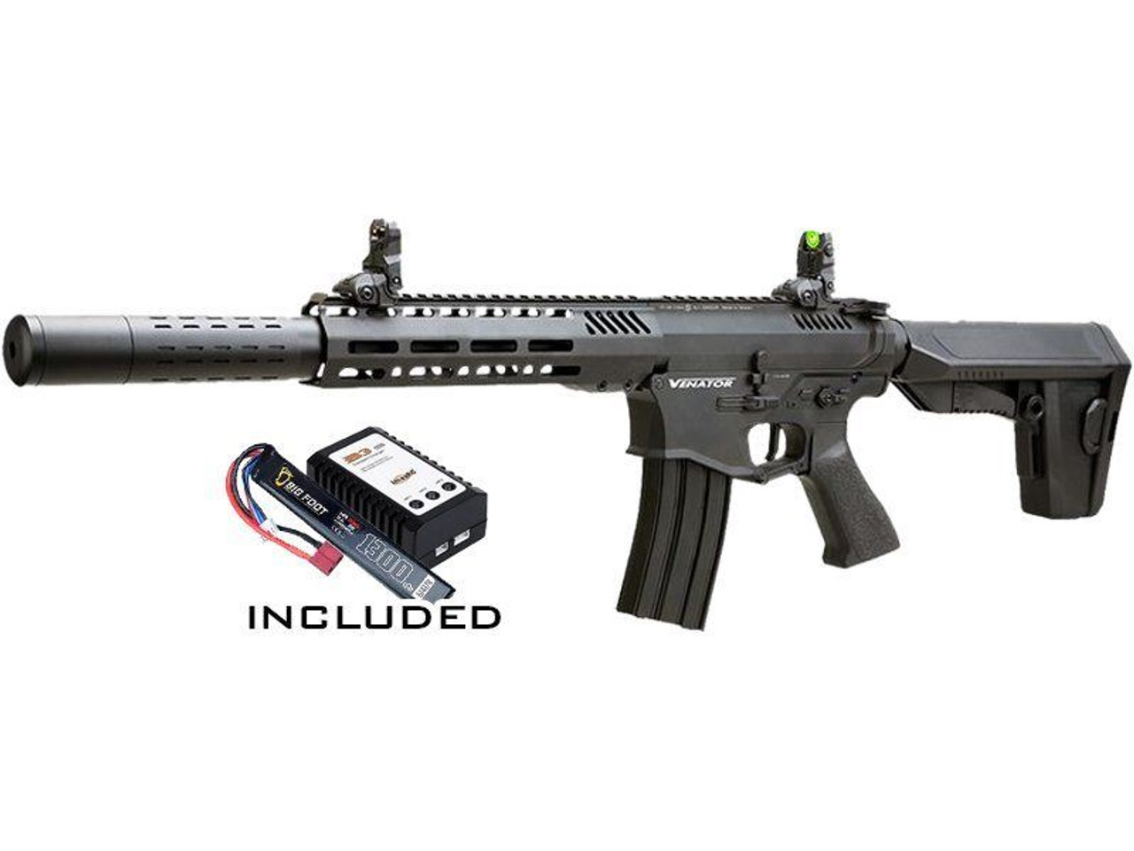 KLI Venator MKII AEG Electric 4.5mm BB .177 Airgun Black