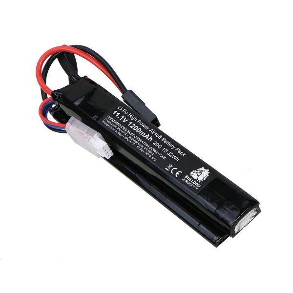 Bulldog LI-PO 1200mah 11.1V 20C 13.32WH High Power Airsoft Battery Pack