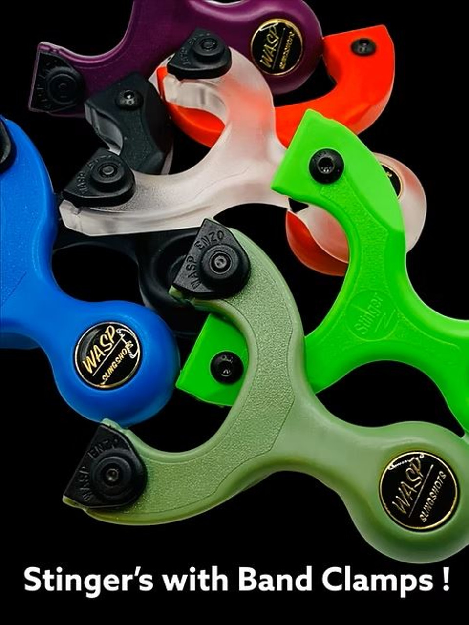 WASP Stinger Compact OTT Slingshot Frame Ice Clear