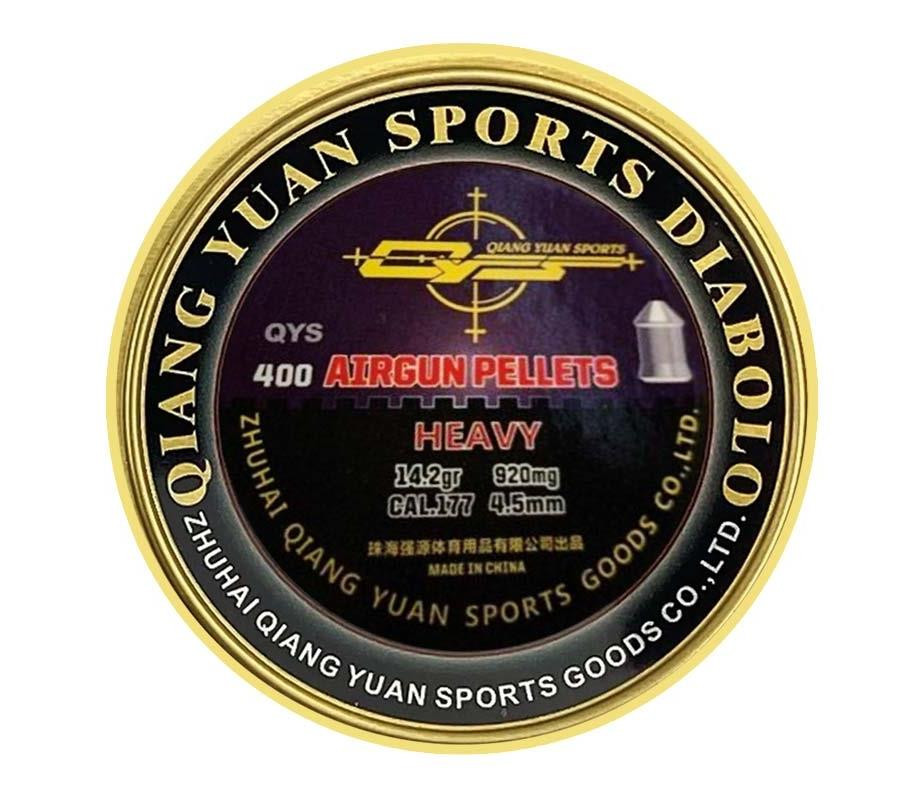 QYS Magnum .177 4.50mm 14.2gr Airgun Pellets Tin of 400