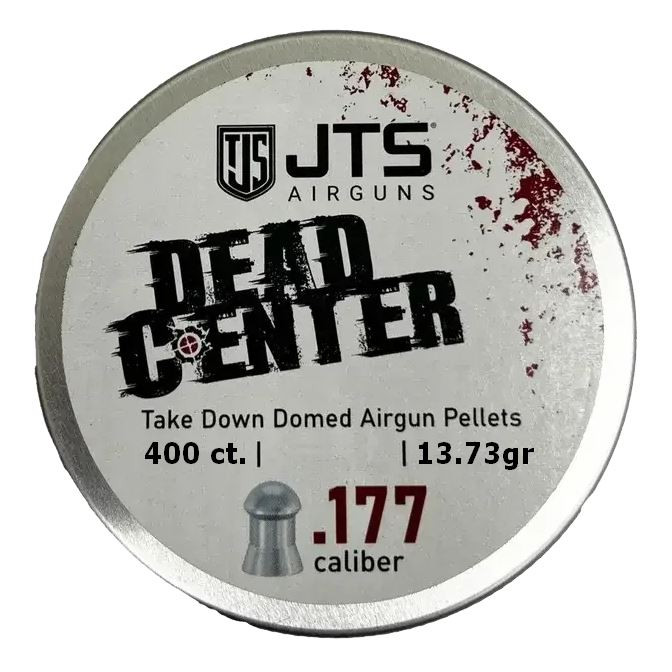 JTS Dead Center 13.73gr .177 Airgun Pellets Tin of 400