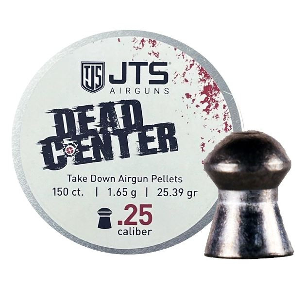 JTS Dead Center 25.39gr .25 Airgun Pellets Tin of 150