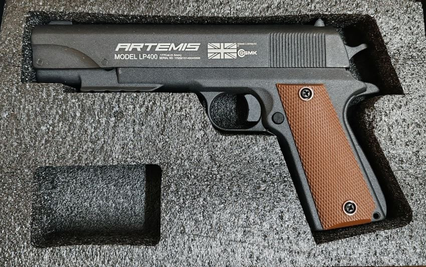 Artemis Snowpeak LP400 Pre-Compressed Air Pistol .177 Pellet