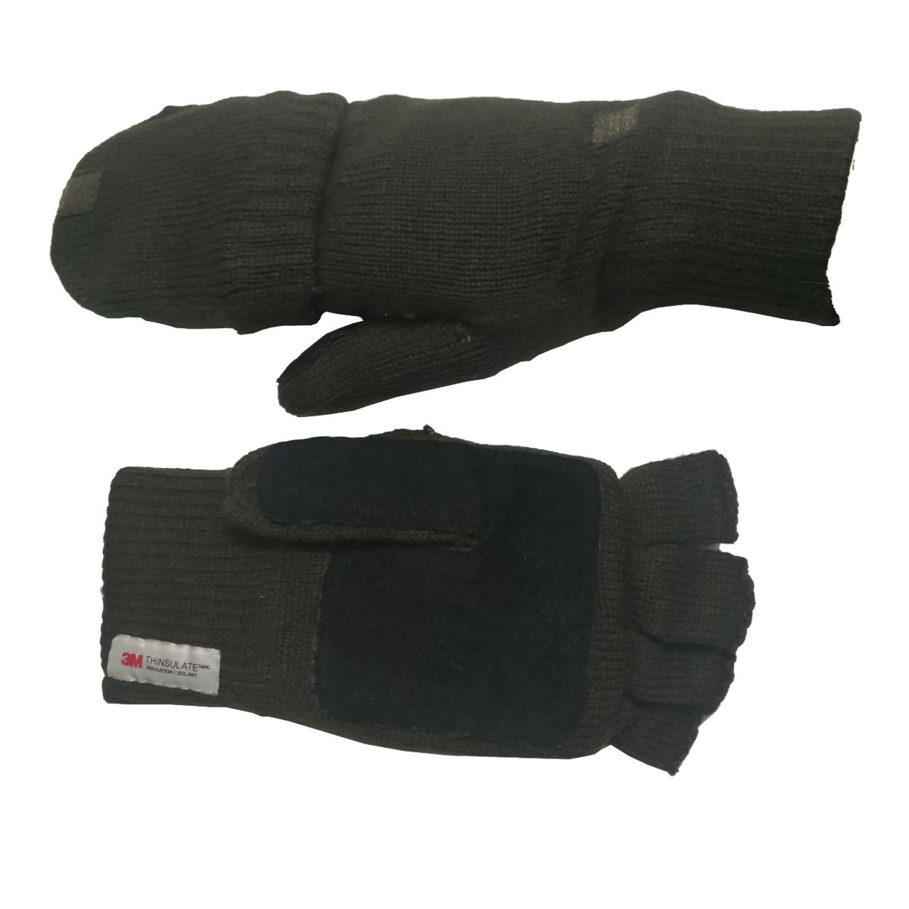 Thinsulate Shooters Mitts by Bisley Wear as fingerless gloves or full mitten