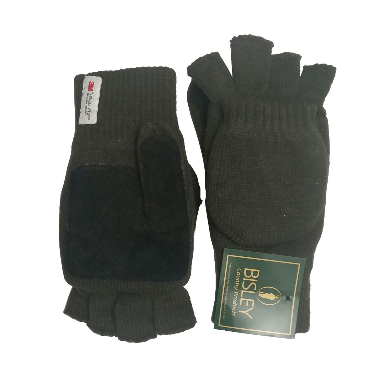 Thinsulate Shooters Mitts by Bisley Wear as fingerless gloves or full mitten