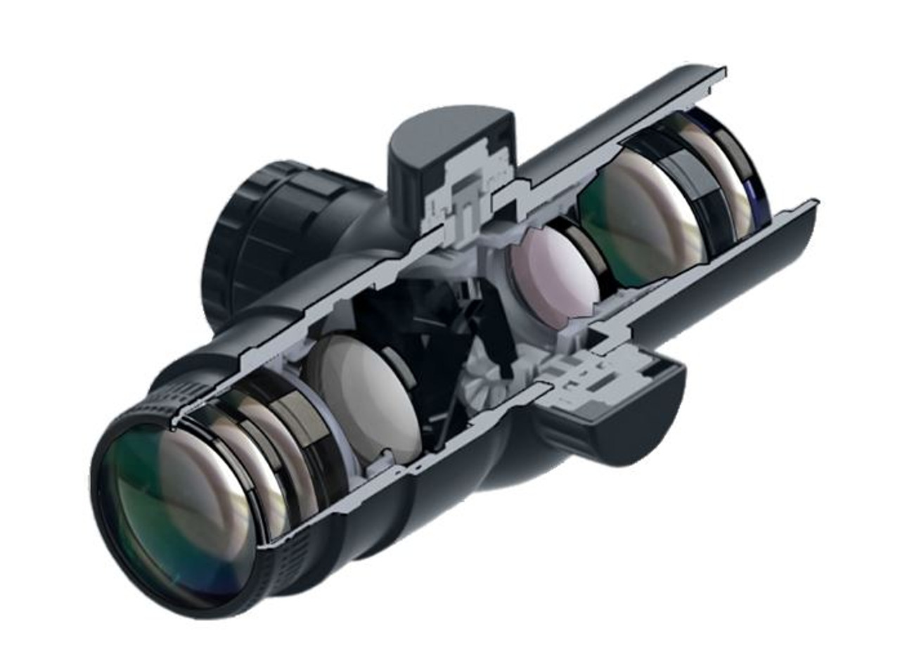 Immersive Optics 10x24 Prismatic Rifle Scope Mildot Extended MOA Adj. Mounts