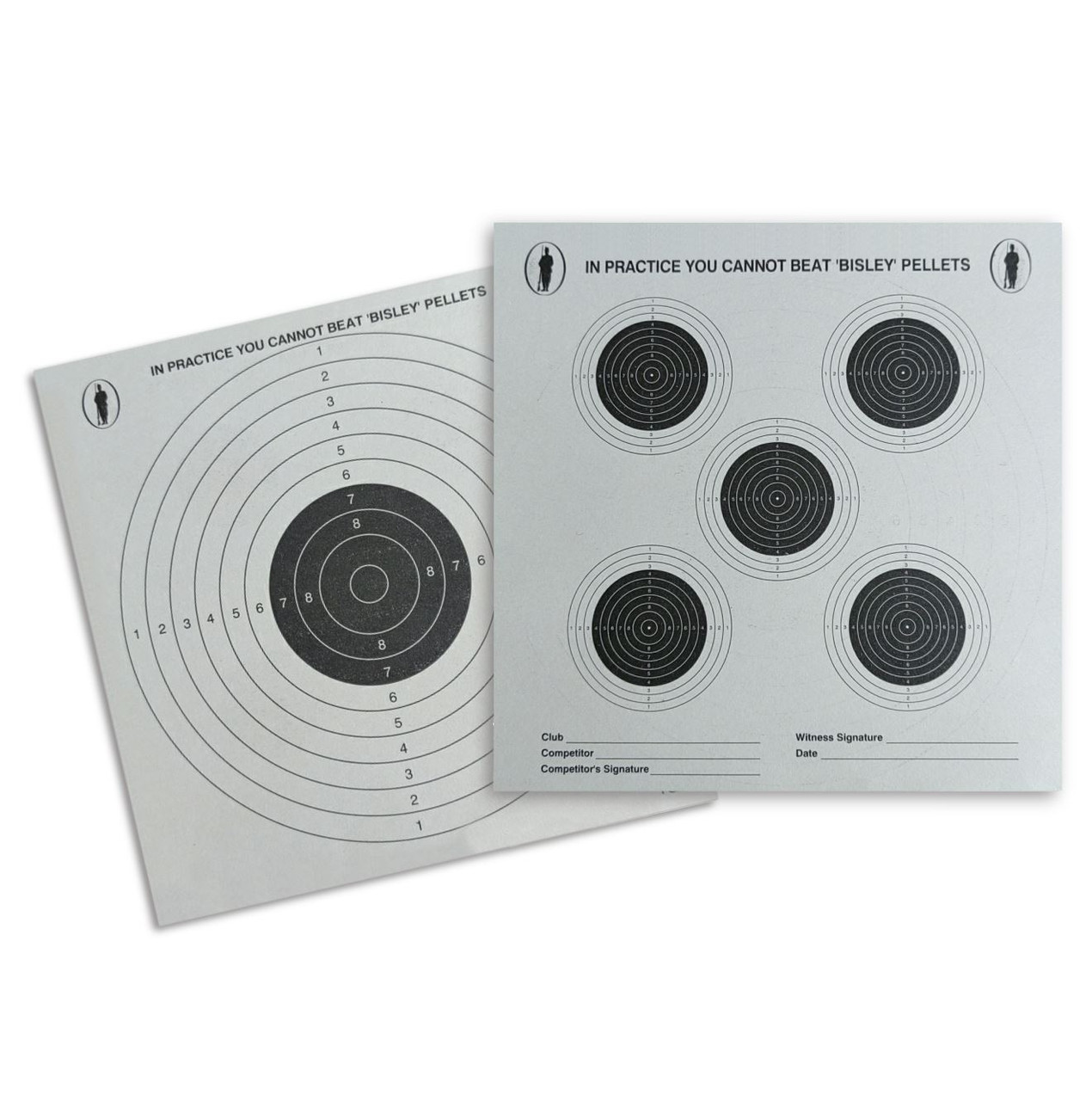 Paper Targets 14cm Trade Pack of 1000 Grade 1 by Bisley 5+1 Double Sided