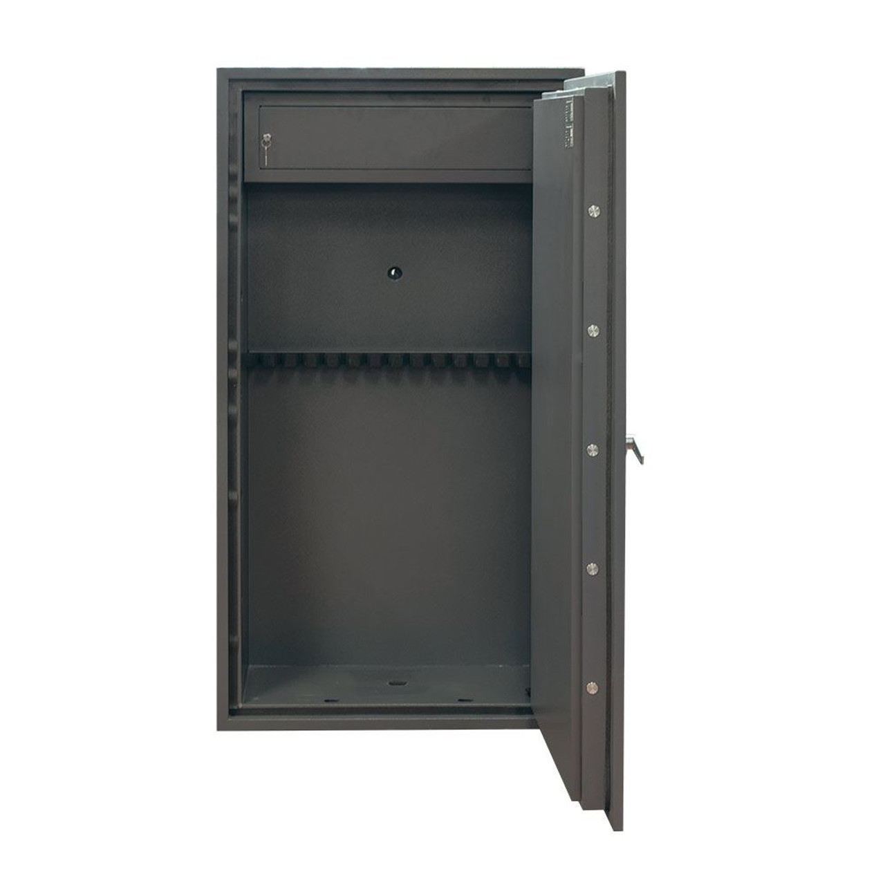 Burton Safes Warden LFS Gun Safe 14 Rifles with Key Entry and Locking Top Box