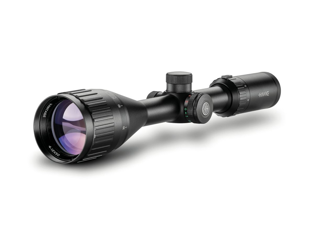 Hawke Vantage IR 4-12x50 AO Rifle Scope Mil Dot IR
