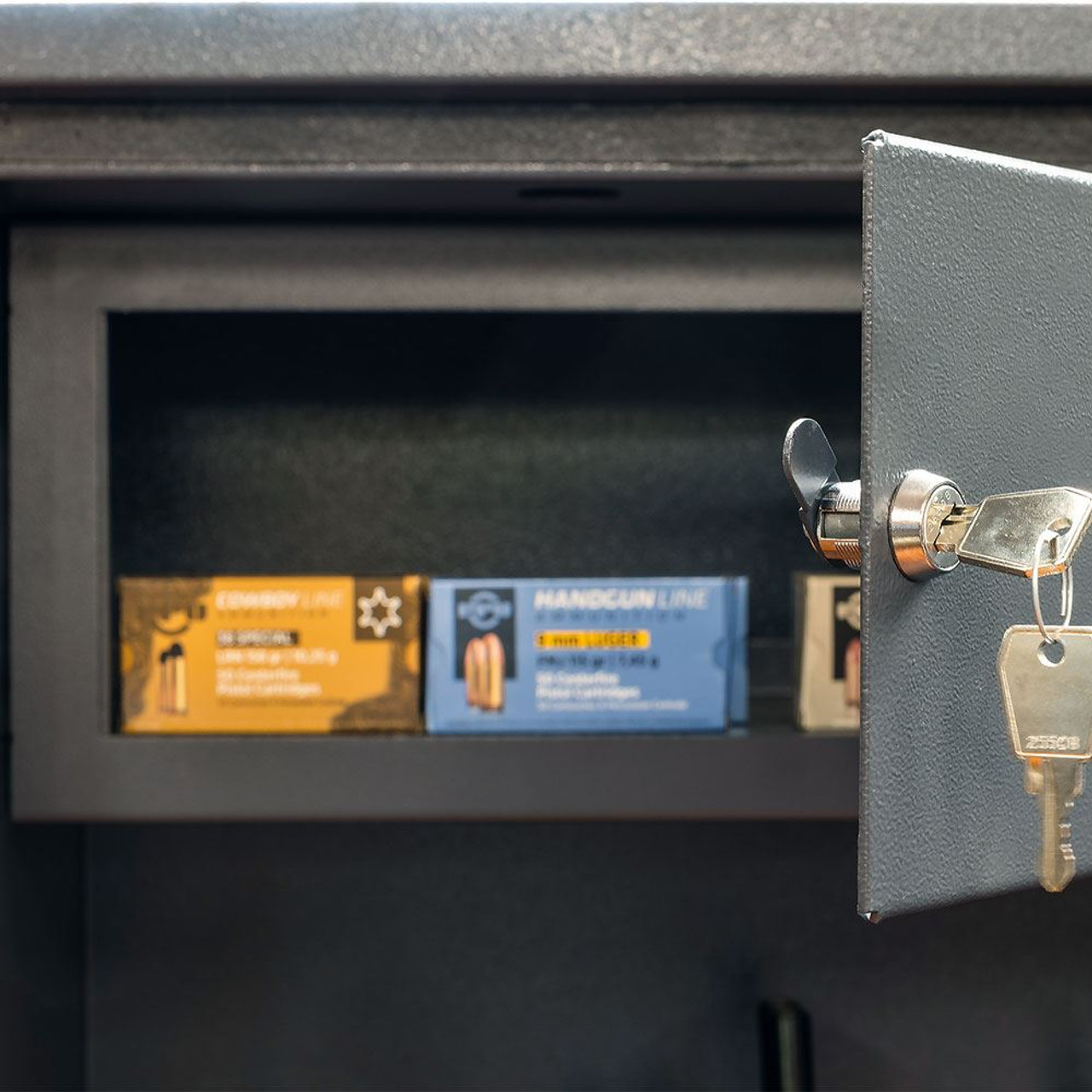 Burton Safes Warden LFS Gun Safe 6 Rifles with Electronic Entry and Top Box