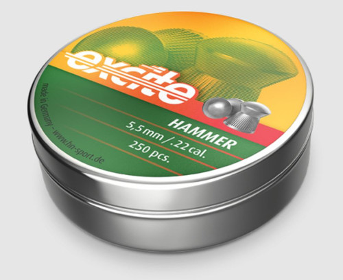 H&N Excite Hammer .22 14.66gr 5.50mm Airgun Pellets Tin of 250