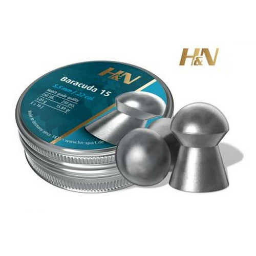H&N Baracuda 15 Airgun Pellets 5.52mm .22 Tin of 250