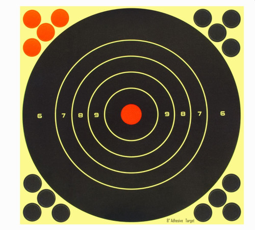 Gamo Green Sticker Paper 20cm Targets Pack of 25 with repair dots