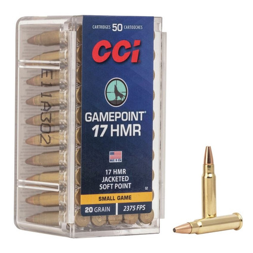 CCi .17 HMR Game Point 20gr Sp 50 Rounds