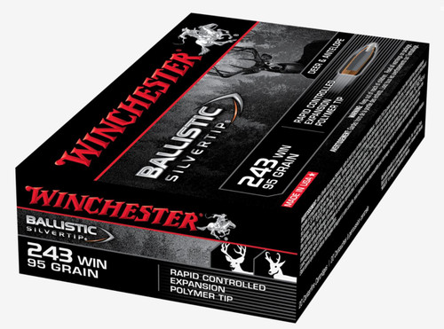 Winchester .243 WIN 95gr Ballistic Silvertip 20 Rounds