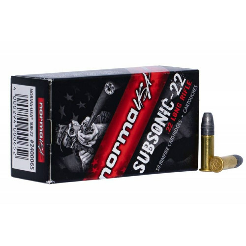 Ammo Norma Tac-22 Subsonic .22LR 40gr 50 rounds Ammo Norma Tac-22 Subsonic .22LR 40gr 50 rounds