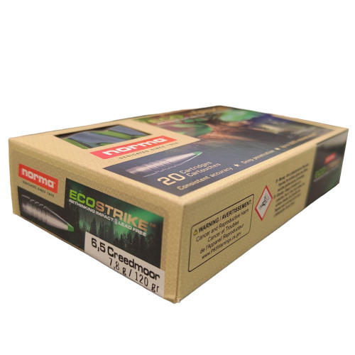 Ammo Norma Ecostrike 120gr 6.5 CR 20 rounds Ammo Norma Ecostrike 120gr 6.5 CR 20 rounds