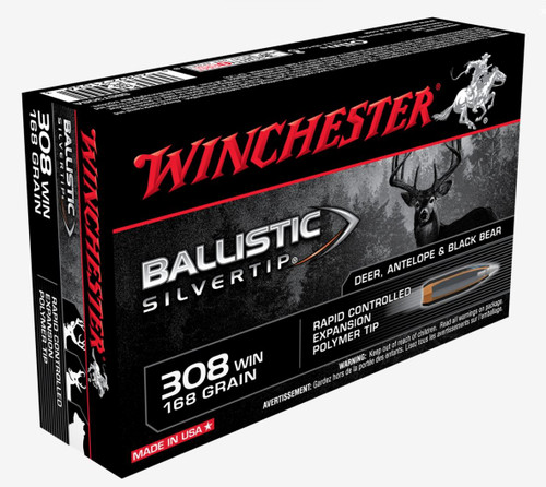 Winchester .308 WIN 168gr Ballistic Silvertip 20 Rounds