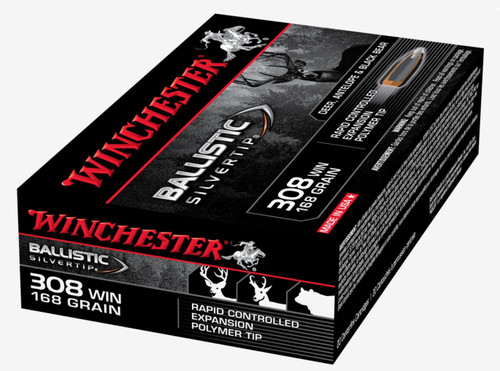 Winchester .308 WIN 168gr Ballistic Silvertip 20 Rounds