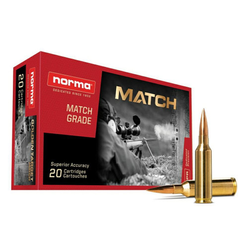 Ammo Norma Golden Target 143gr 6.5 CR 20 rounds Ammo Norma Golden Target 143gr 6.5 CR 20 rounds