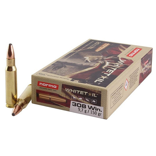 Ammo Norma Whitetail 150gr .308 WIN 20 rounds Ammo Norma Whitetail 150gr .308 WIN 20 rounds