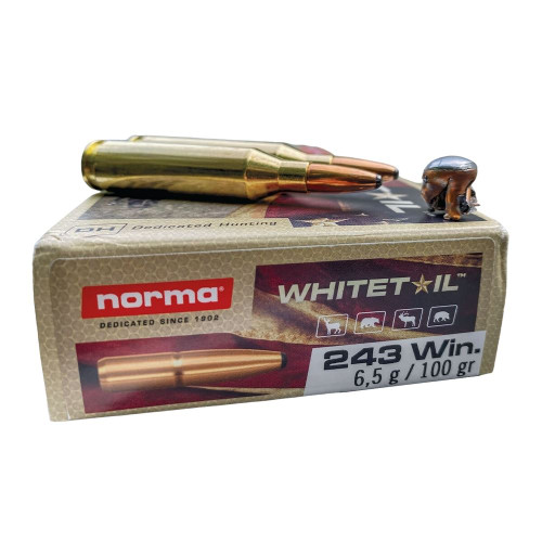 Ammo Norma Whitetail 100gr .243 WIN 20 rounds