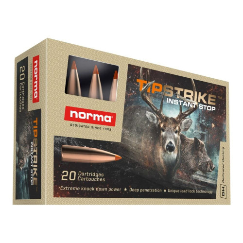 Ammo Norma Tipstrike 140gr .270 WIN 20 rounds Ammo Norma Tipstrike 140gr .270 WIN 20 rounds