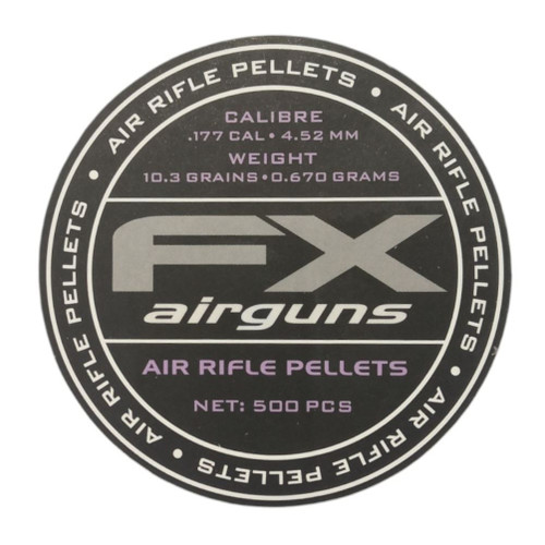 FX Airguns Premium Pellets .177 4.52mm 10.3gr Tin of 500 FX Airguns Premium Pellets .177 4.52mm 10.3gr Tin of 500