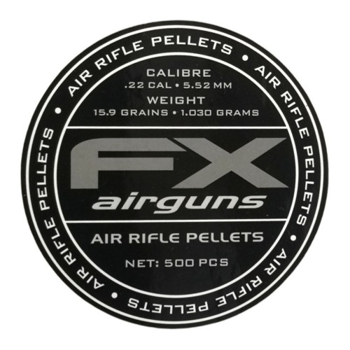 FX Airguns Premium Pellets .22 5.52mm 15.9gr Tin of 500