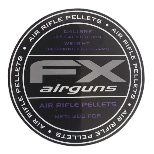 FX Airguns Premium Pellets .25 6.35mm 34gr Tin of 300