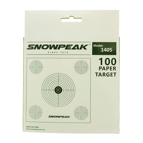 1405 Paper Zeroing Target 100 Pack 14cm 5 Target Design