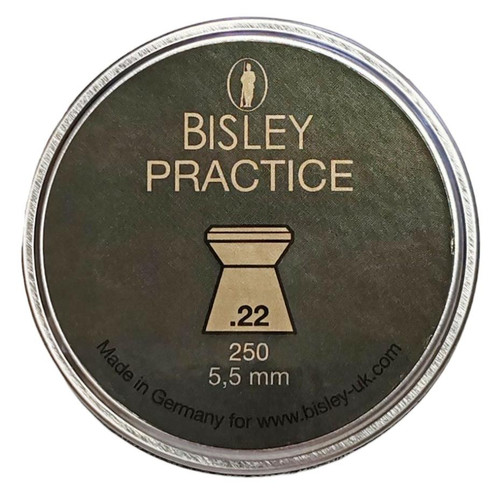 Bisley Practice Pellets .22 13.73gr Airgun Pellets Tin of 250