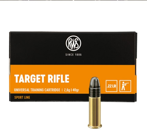RWS Target Rifle Rimfire 40gr .22 LR 50 Rounds