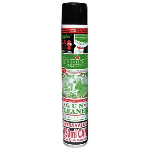 Napier Gun Cleaner Lubricant Aerosol 750ml Gun Oil