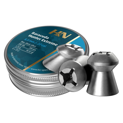H&N Baracuda Hunter Extreme Airgun Pellets 5.50mm .22 Tin of 200