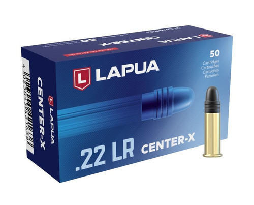 Lapua Center-X .22 LR ammunition 40gr Box of 50
